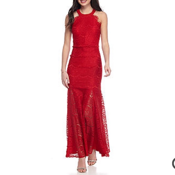 Morgan & Co. Dresses & Skirts - Red Lace Gown